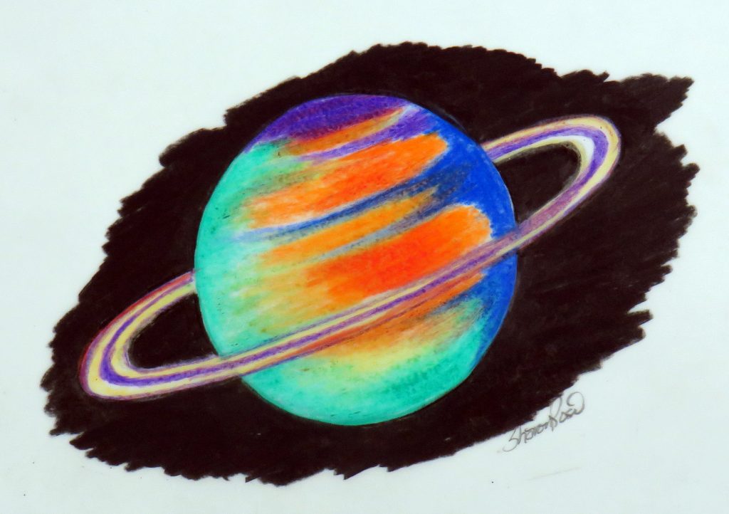 Lessons in Colored Pencil: Orbiting Saturn - Creating a Masterpiece.
