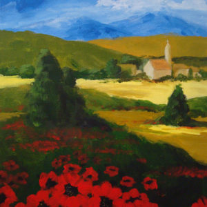 Lessons in Acrylic: Poppies